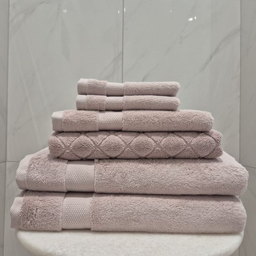Bergama Towel 6 Piece Bundle With Bathmat