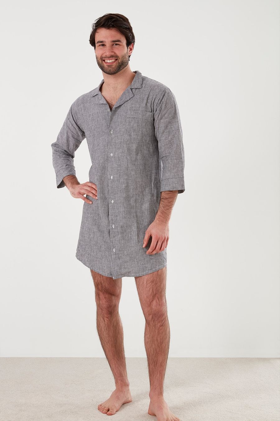 Mens Nightshirts Baksana Sleepwear