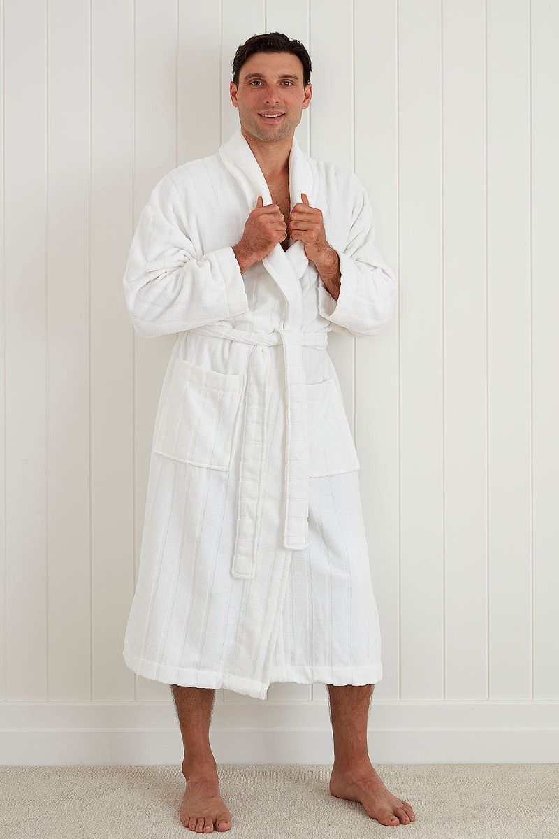 Buy Trident Classic Living 100 Cotton Shawl Collar Bathrobe Dressing Gown  Super Soft Absorbent  Perfect for Gym Shower Spa Hotel Robe Vacation  Majestic Blue LXL Online at Low Prices in India 