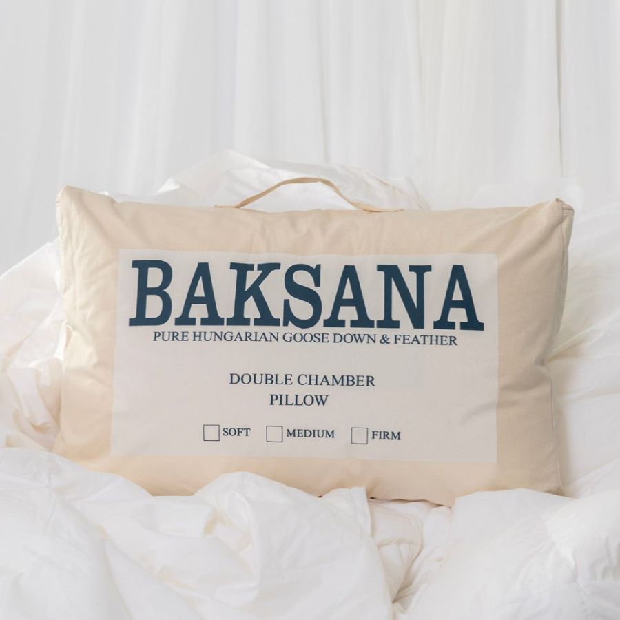 Double Chamber Hungarian Goose Down & Feather Pillow