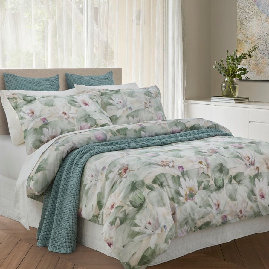 Water Lillies Duvet Cover Set
