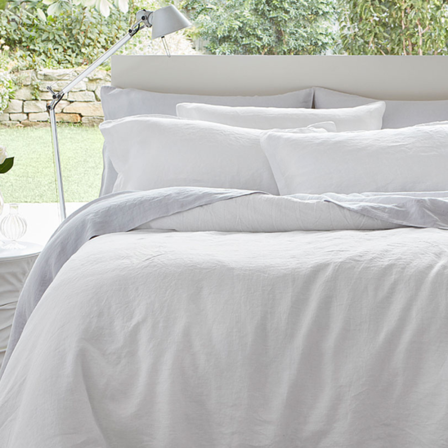Baltic Linen Duvet Cover Set - White