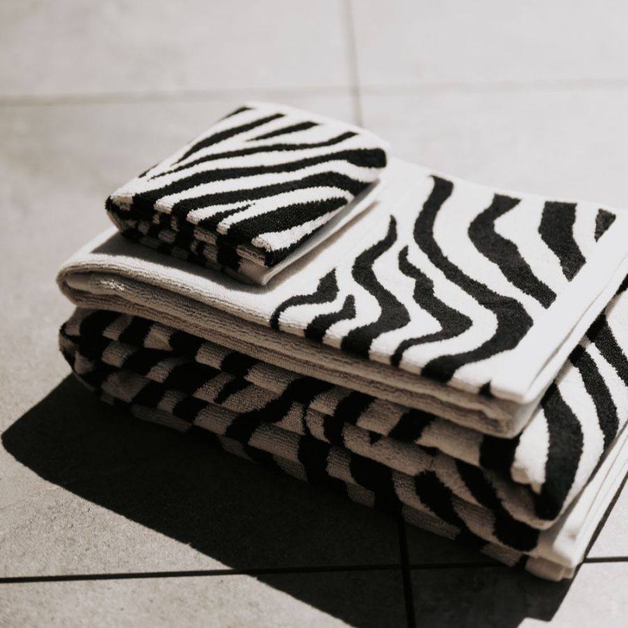Zebra Jaquard Towels