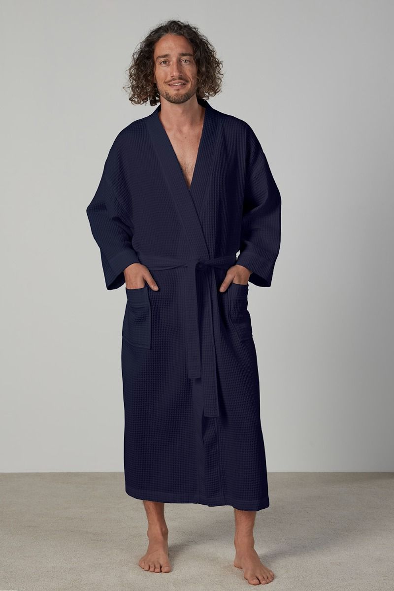 50/50 Waffle Kimono Robe