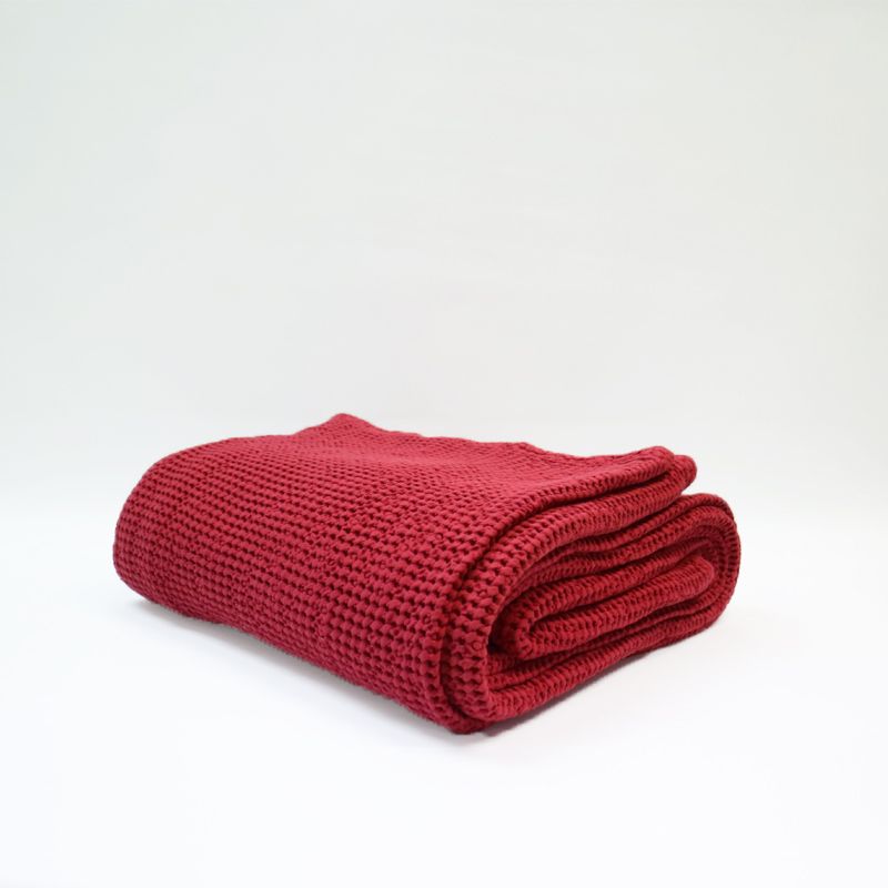New Bliss Stonewashed Blanket - Burnt Sienna