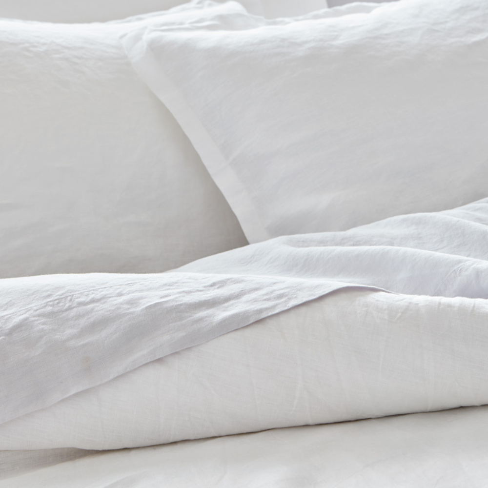 Baltic Linen Sheet Set & Pillowcases - White