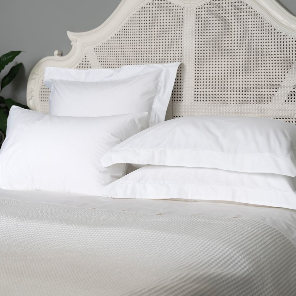 500TC Percale Organic Cotton Sheet Separates & Pillowcases - 50cm Drop
