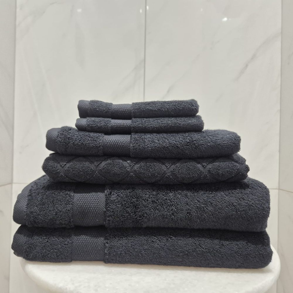 Bergama Towel 6 Piece Bundle With Bathmat