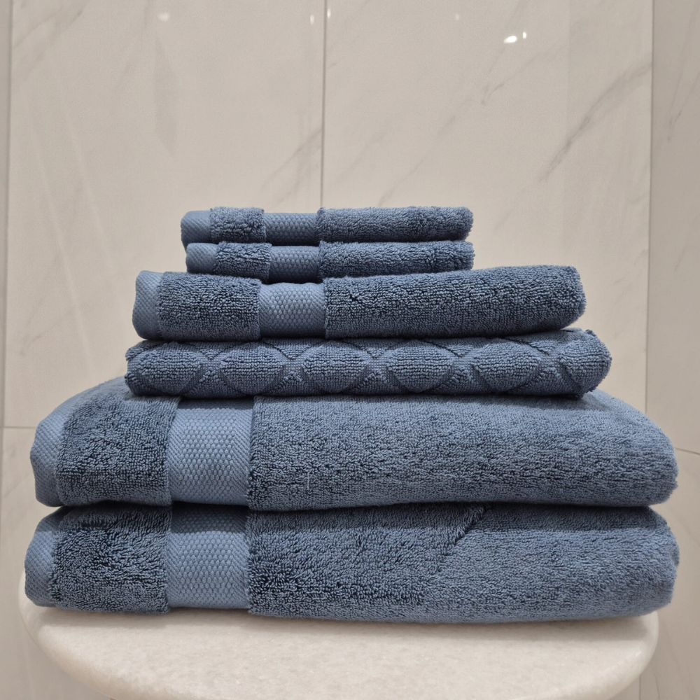 Bergama Towel 6 Piece Bundle With Bathmat
