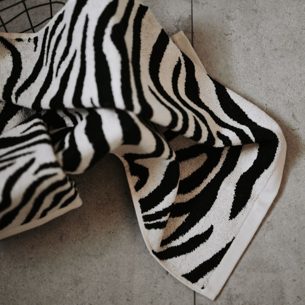 Zebra Jaquard Towels