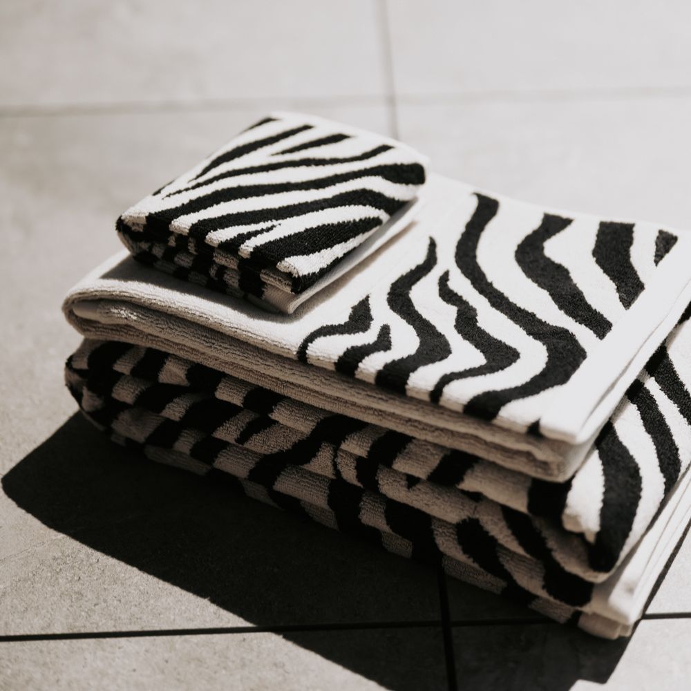 Zebra Jaquard Towels