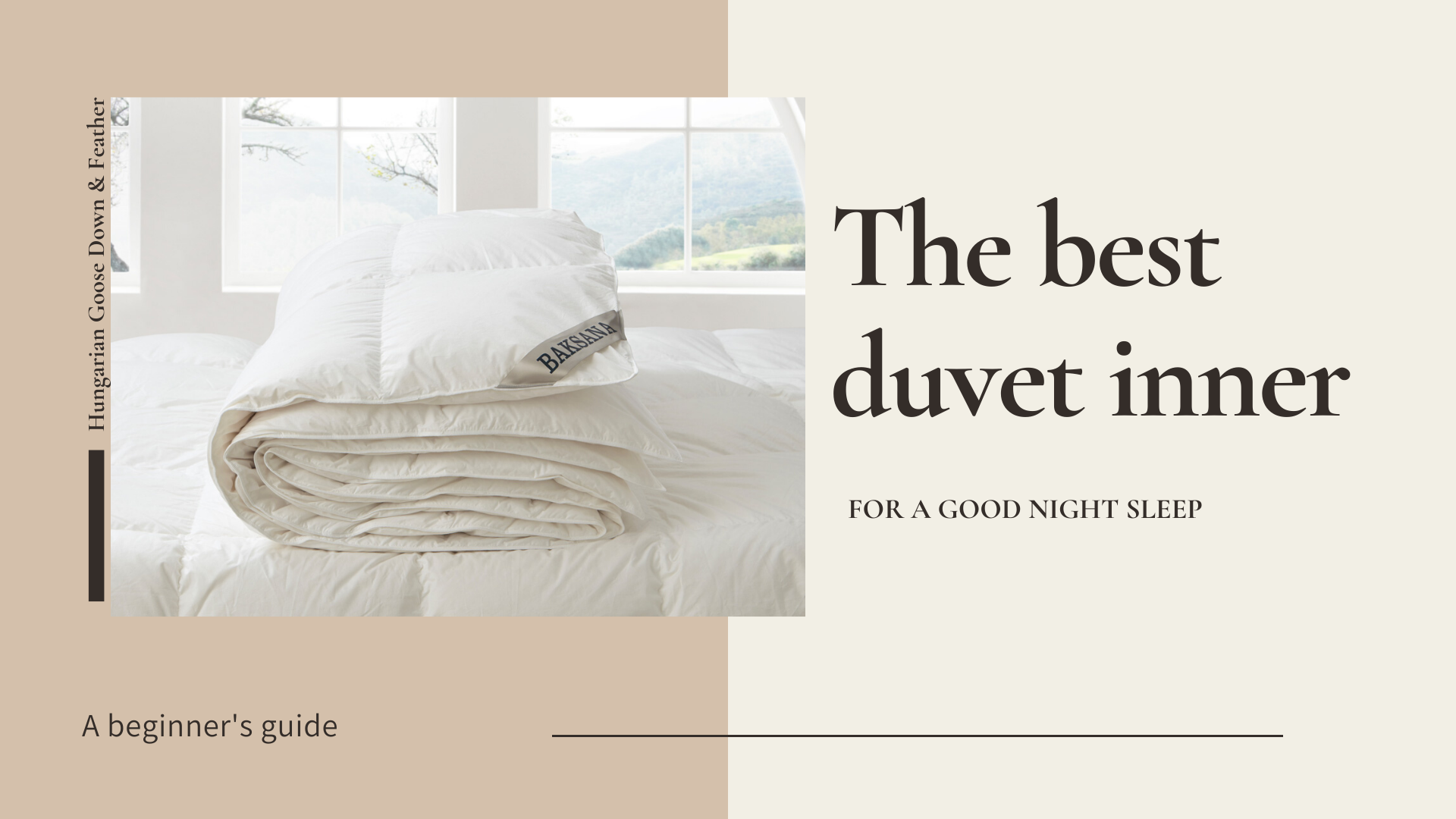 The Best Duvet Inner for a Good Night Sleep