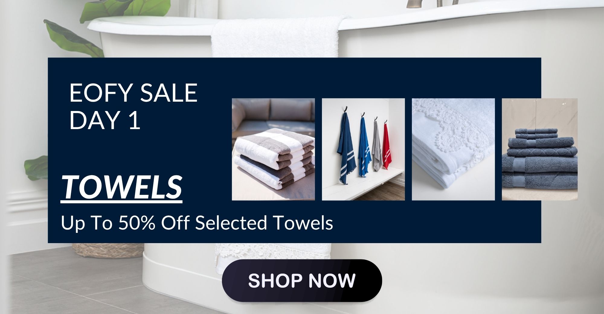 Shop 50% Off Selected Towels