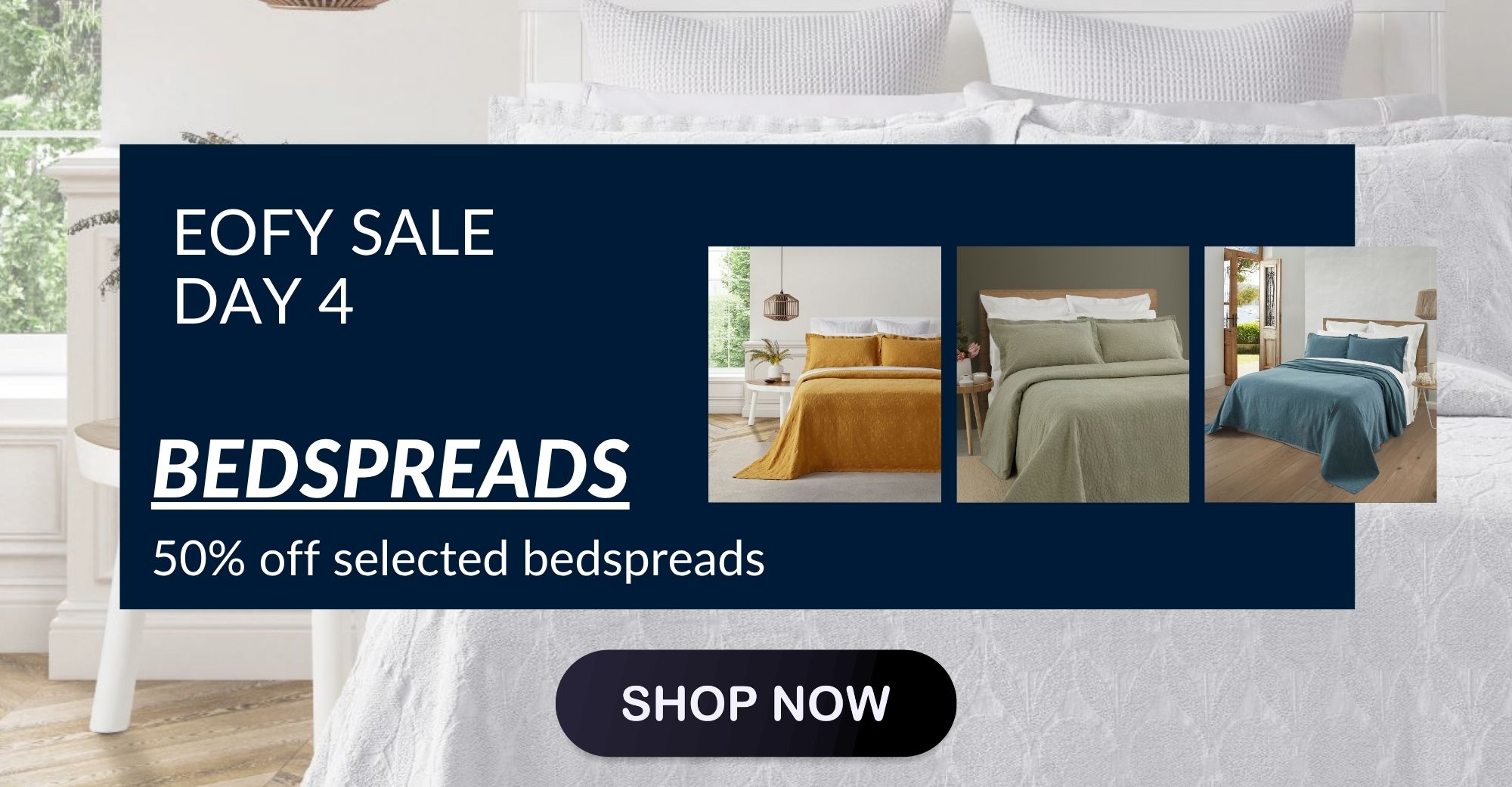 Shop 50% Off Selected Bedspreads