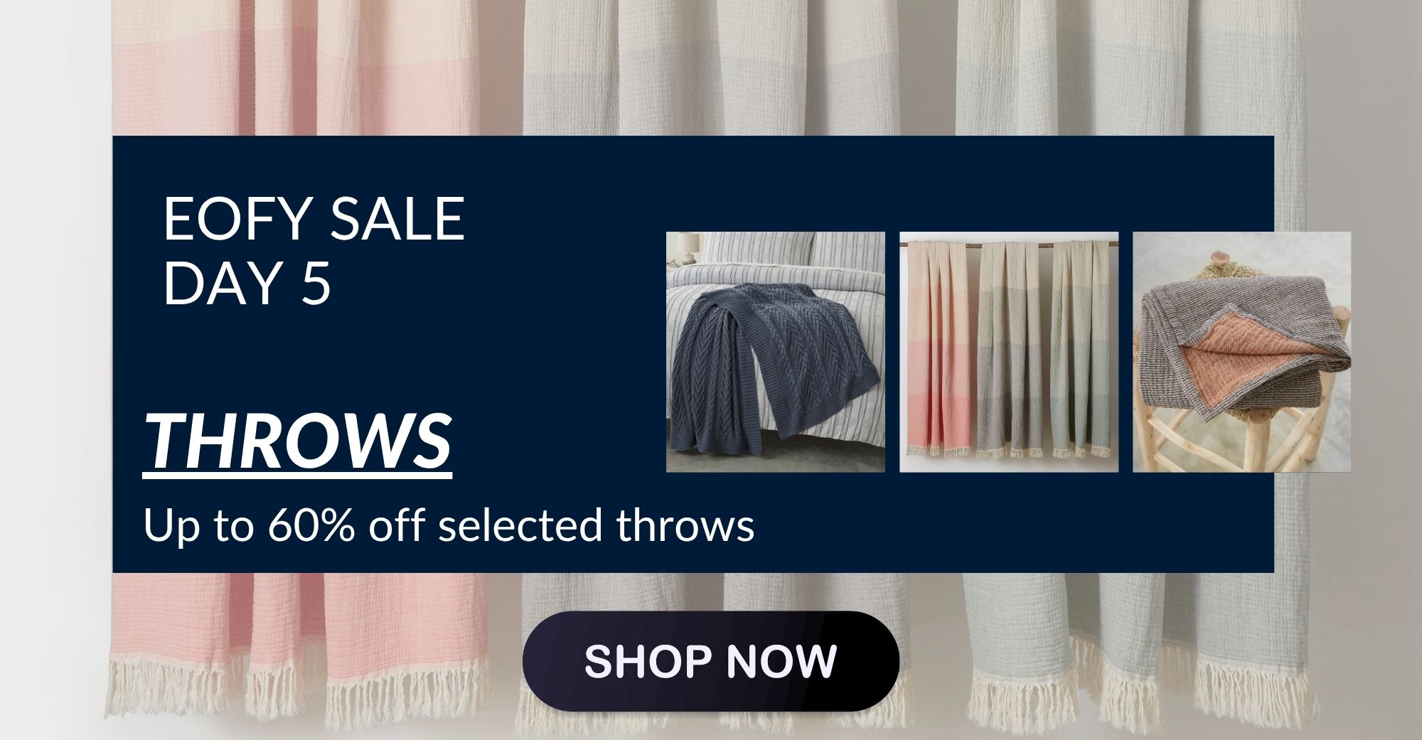Shop up to 60% off throws