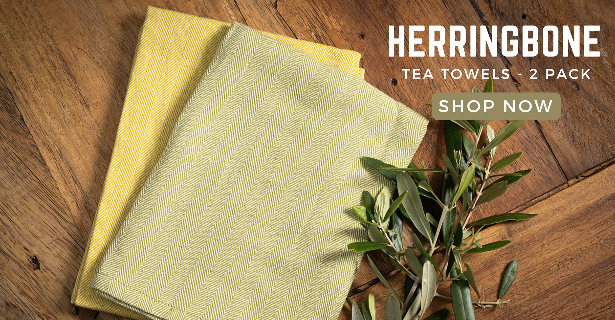 Shop Herringbone Tea Towels