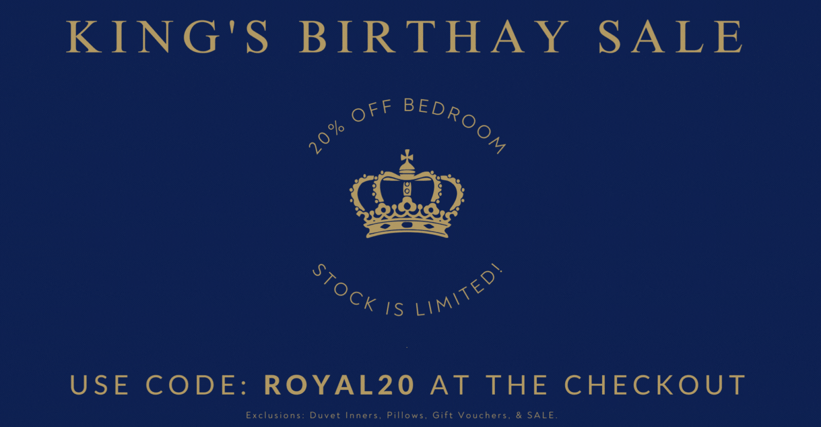 Shop Kings Birthday Sale